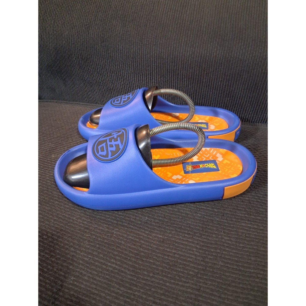 Dragon Ball Z Shoes Mens Size 8 Blue Goku Slide Sandals‎ Jiren Cell Majin Buu